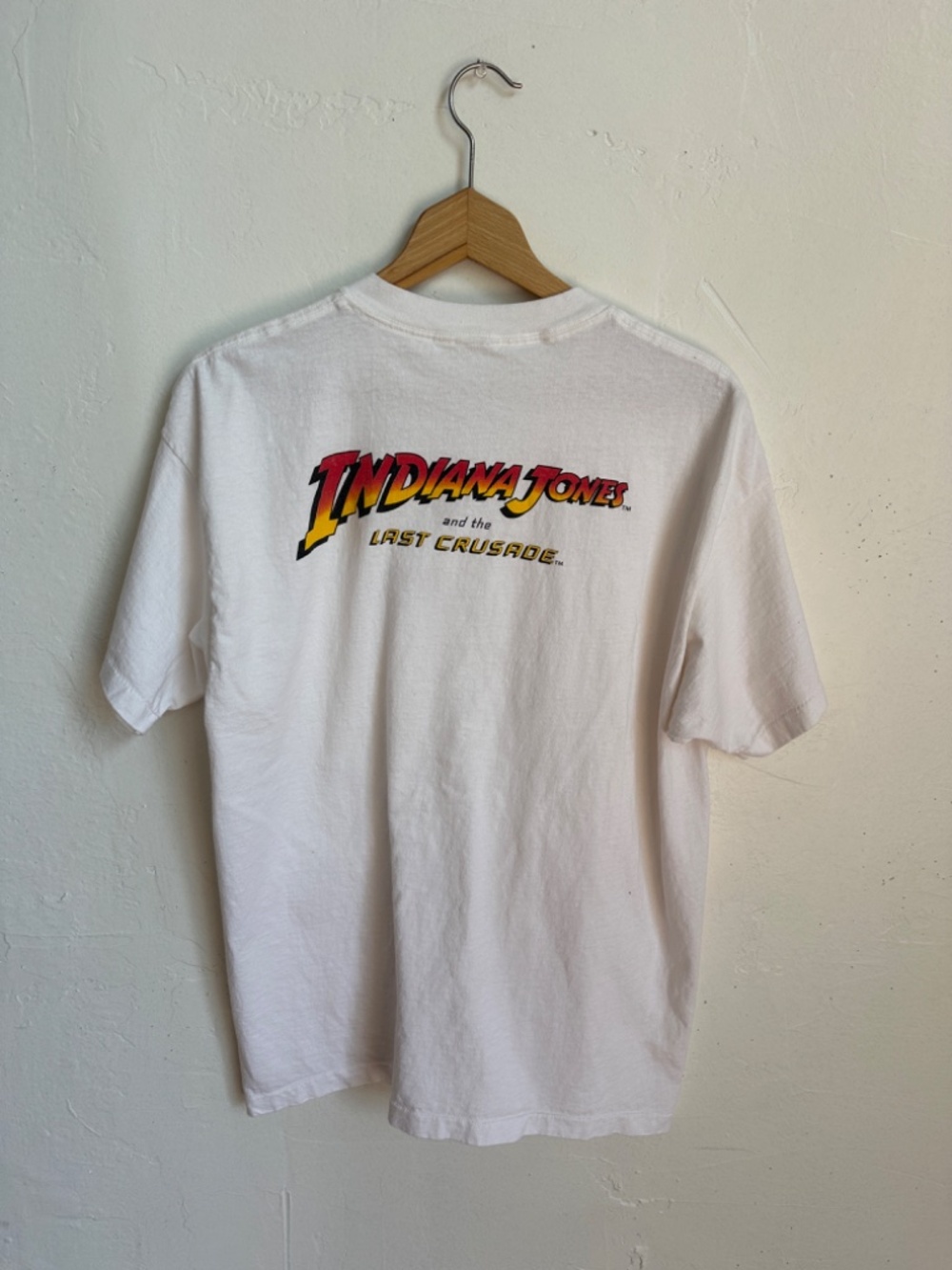 Indiana Jones and The Last Crusade Vtg 1989 Promo Movie T-Shirt L